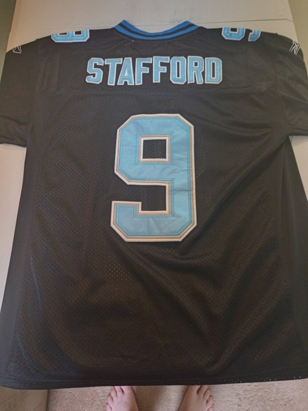 Rare Nike Matthew Stafford Detroit Lions NFL Football Jersey Adult XL 48 Black - Picture 7 of 7